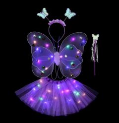 Kostum METULJ z led lučkami 