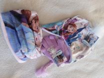 Tridelni komplet Frozen kapa, šal-tuba, rokavičke