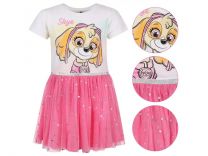 PAW PATROL oblekica s tilom, srebrnim pasom in bleščicami, trakec GRATIS