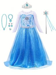 Obleka Elza Ledeno kraljestvo z dodatki