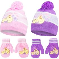 Komplet kapica z rokavicami Winnie Pooh