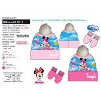 Komplet Minnie, kapica+rokavičke