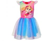 Paw Patrol Sky obleka s tilom in bleščicami